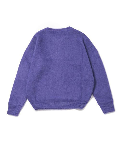 ADAM ET ROPE'(アダムエロペ)の「【BONSAI/ボンサイ】MOHAIR KNIT CREWNECK(ニット/セーター・メンズ・ブルー/パープル・M/S)」の8枚目の写真
