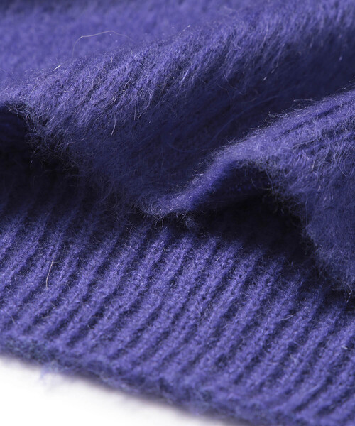 ADAM ET ROPE'(アダムエロペ)の「【BONSAI/ボンサイ】MOHAIR KNIT CREWNECK(ニット/セーター・メンズ・ブルー/パープル・M/S)」の7枚目の写真