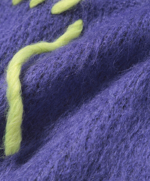 ADAM ET ROPE'(アダムエロペ)の「【BONSAI/ボンサイ】MOHAIR KNIT CREWNECK(ニット/セーター・メンズ・ブルー/パープル・M/S)」の6枚目の写真