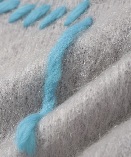 ADAM ET ROPE'(アダムエロペ)の「【BONSAI/ボンサイ】MOHAIR KNIT CREWNECK(ニット/セーター・メンズ・ブルー/パープル・M/S)」の5枚目の写真