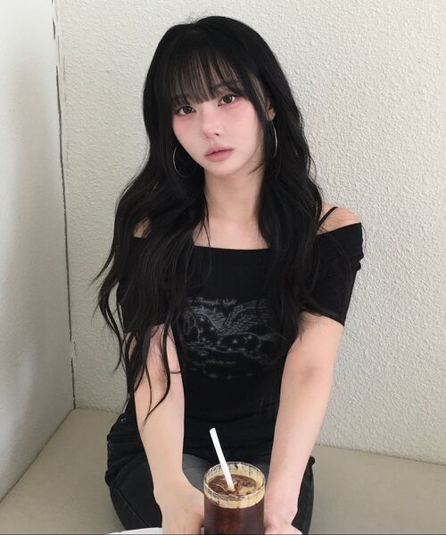 IFYOUWANT(イフユーウォント)の「ペガサス ワンショルダーTシャツ ブラック(Tシャツ/カットソー・レディース・その他・FREE)」の4枚目の写真