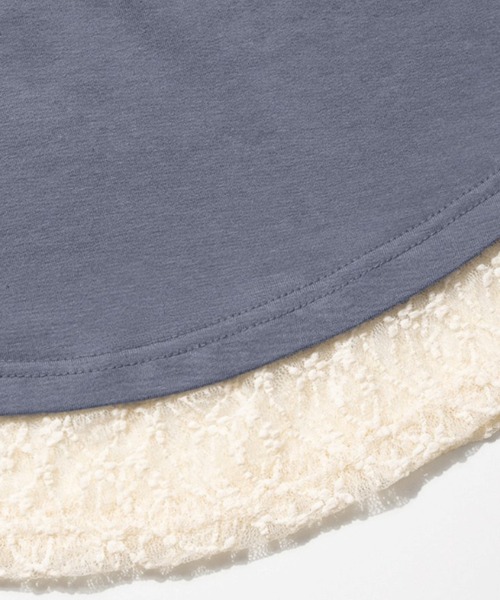 FANCY CLUB（ファンシークラブ）の「A'GEM/9 × .kom 『FANCY CLUB/ファンシークラブ』 LACE SQUARE NECK TOP/レーススクエアネックトップス（その他トップス・レディース・ブラック/ブルー・FREE）」の21枚目の写真