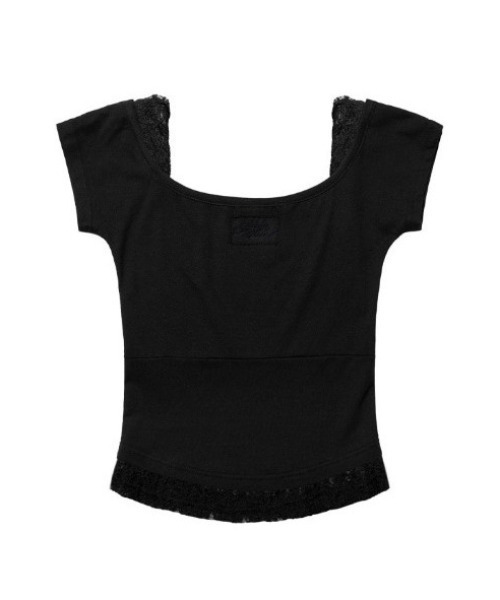 FANCY CLUB（ファンシークラブ）の「A'GEM/9 × .kom 『FANCY CLUB/ファンシークラブ』 LACE SQUARE NECK TOP/レーススクエアネックトップス（その他トップス・レディース・ブラック/ブルー・FREE）」の15枚目の写真