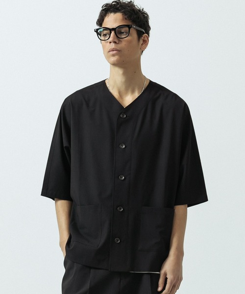 SLICK（スリック）の「【SLICK/スリック】T/R Stretch Dolmansleeve Cardigan/T/Rストレッチドルマンスリーブカーディガン/セットアップ（カーディガン/ボレロ・メンズ・ブラック/チャコールグレー・1/2/3）」の3枚目の写真