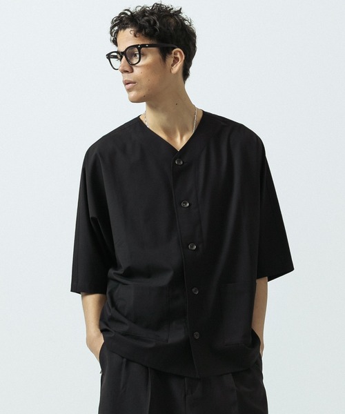 SLICK（スリック）の「【SLICK/スリック】T/R Stretch Dolmansleeve Cardigan/T/Rストレッチドルマンスリーブカーディガン/セットアップ（カーディガン/ボレロ・メンズ・ブラック/チャコールグレー・1/2/3）」の6枚目の写真