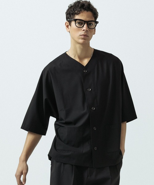 SLICK（スリック）の「【SLICK/スリック】T/R Stretch Dolmansleeve Cardigan/T/Rストレッチドルマンスリーブカーディガン/セットアップ（カーディガン/ボレロ・メンズ・ブラック/チャコールグレー・1/2/3）」の7枚目の写真