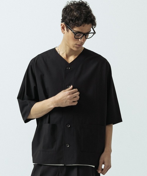 SLICK（スリック）の「【SLICK/スリック】T/R Stretch Dolmansleeve Cardigan/T/Rストレッチドルマンスリーブカーディガン/セットアップ（カーディガン/ボレロ・メンズ・ブラック/チャコールグレー・1/2/3）」の8枚目の写真