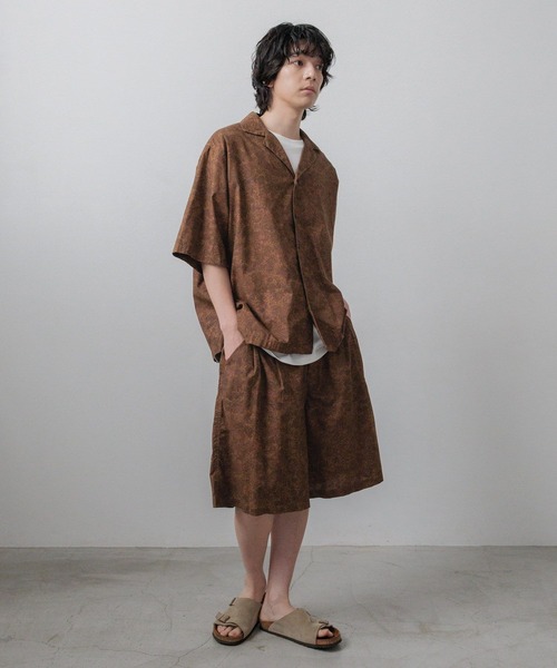LOWRYS FARM（ローリーズファーム）の「【LFM(U)】ペイズリーバルーンハーフパンツ　762159（その他パンツ・メンズ・チャコールグレー/ブラウン・LARGE/MEDIUM）」の3枚目の写真
