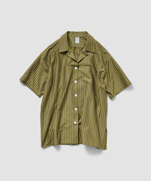 ESTNATION(エストネーション)の「GOOD PEOPLE GOOD STITCHING GOOD PRODUCT for ESTNATION / スーパーハイゲージ ストライプシャツ(シャツ/ブラウス・レディース・ライトブラウン/ライトグリーン・FREE)」の3枚目の写真