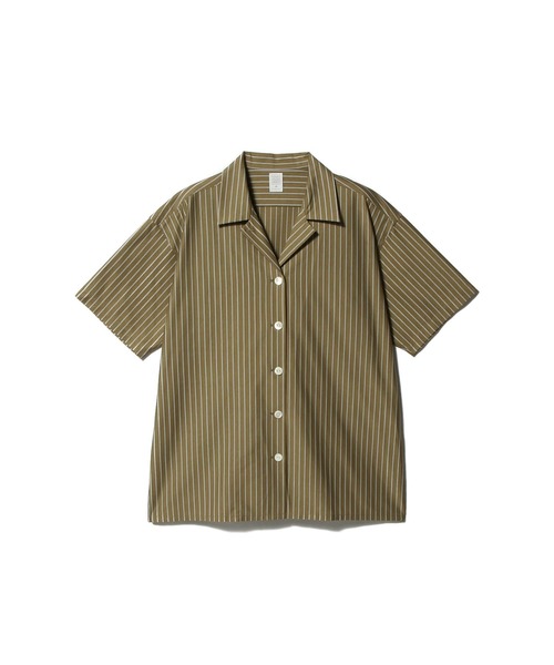 ESTNATION(エストネーション)の「GOOD PEOPLE GOOD STITCHING GOOD PRODUCT for ESTNATION / スーパーハイゲージ ストライプシャツ(シャツ/ブラウス・レディース・ライトブラウン/ライトグリーン・FREE)」の4枚目の写真