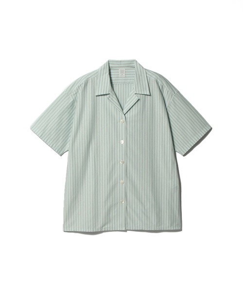ESTNATION(エストネーション)の「GOOD PEOPLE GOOD STITCHING GOOD PRODUCT for ESTNATION / スーパーハイゲージ ストライプシャツ(シャツ/ブラウス・レディース・ライトブラウン/ライトグリーン・FREE)」の5枚目の写真
