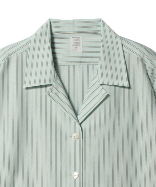 ESTNATION(エストネーション)の「GOOD PEOPLE GOOD STITCHING GOOD PRODUCT for ESTNATION / スーパーハイゲージ ストライプシャツ(シャツ/ブラウス・レディース・ライトブラウン/ライトグリーン・FREE)」の7枚目の写真