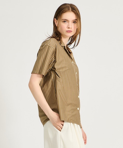 ESTNATION(エストネーション)の「GOOD PEOPLE GOOD STITCHING GOOD PRODUCT for ESTNATION / スーパーハイゲージ ストライプシャツ(シャツ/ブラウス・レディース・ライトブラウン/ライトグリーン・FREE)」の11枚目の写真