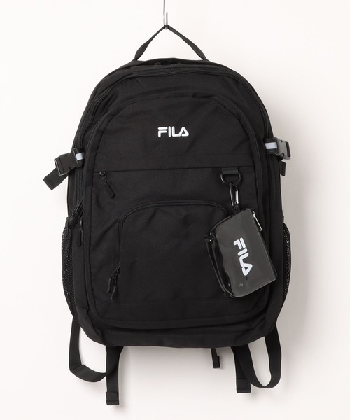 FILA(フィラ)の「【FILA/フィラ】【大容量29L A4サイズ対応】クリアポーチ付きバックパック 通勤・通学 PCポケット 部活 韓国ファッション ストリート(バックパック/リュック・メンズ・ブラック/パープル・FREE)」の18枚目の写真