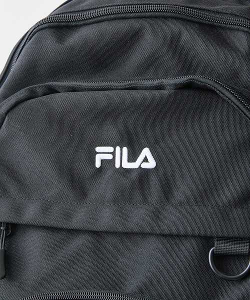FILA(フィラ)の「【FILA/フィラ】【大容量29L A4サイズ対応】クリアポーチ付きバックパック 通勤・通学 PCポケット 部活 韓国ファッション ストリート(バックパック/リュック・メンズ・ブラック/パープル・FREE)」の10枚目の写真