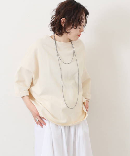 JOURNAL STANDARD LUXE(ジャーナルスタンダード ラックス)の「カノコ プルオーバー(Tシャツ/カットソー・レディース・アイボリー/ネイビー・FREE)」の6枚目の写真