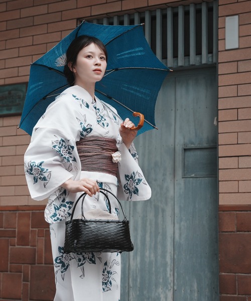 utatane(ウタタネ)の「2026新作 選べる浴衣3点セット utataneオリジナル(浴衣・レディース・ホワイト系4/ネイビー系1/ホワイト系6/パープル系1/ホワイト系2/レッド系2/ブルー系2/イエロー系1/ブルー系1/ブラウン系1/ネイビー系2/ブラック系6/ホワイト系5/イエロー系2/ブラック系3/グリーン系1/ブラック系1/ホワイト系3/ブラック系8/ブラック系5/レッド系1/ブラック系7/ブラック系4/ホワイト系1/ベージュ系1・FREE)」の5枚目の写真
