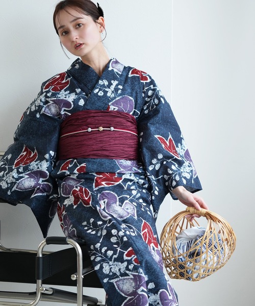 utatane(ウタタネ)の「2026新作 選べる浴衣3点セット utataneオリジナル(浴衣・レディース・ホワイト系4/ネイビー系1/ホワイト系6/パープル系1/ホワイト系2/レッド系2/ブルー系2/イエロー系1/ブルー系1/ブラウン系1/ネイビー系2/ブラック系6/ホワイト系5/イエロー系2/ブラック系3/グリーン系1/ブラック系1/ホワイト系3/ブラック系8/ブラック系5/レッド系1/ブラック系7/ブラック系4/ホワイト系1/ベージュ系1・FREE)」の17枚目の写真