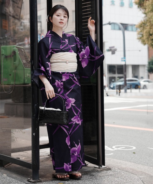 utatane(ウタタネ)の「2026新作 選べる浴衣3点セット utataneオリジナル(浴衣・レディース・ホワイト系4/ネイビー系1/ホワイト系6/パープル系1/ホワイト系2/レッド系2/ブルー系2/イエロー系1/ブルー系1/ブラウン系1/ネイビー系2/ブラック系6/ホワイト系5/イエロー系2/ブラック系3/グリーン系1/ブラック系1/ホワイト系3/ブラック系8/ブラック系5/レッド系1/ブラック系7/ブラック系4/ホワイト系1/ベージュ系1・FREE)」の21枚目の写真