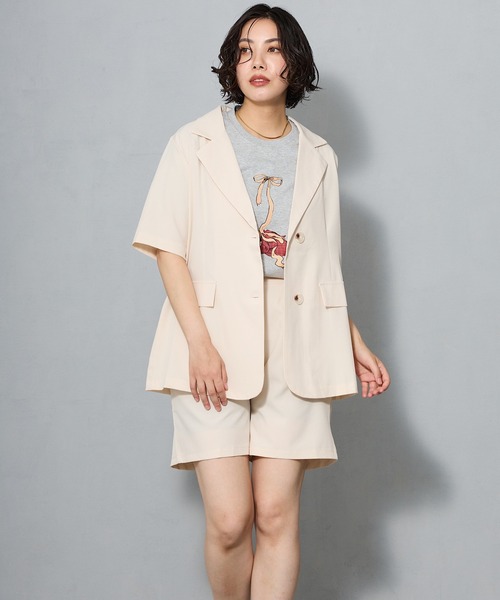 aremoi(アレモイ)の「リボンモチーフ ガールプリントTシャツ(Tシャツ/カットソー・レディース・ネイビー/ホワイト/グレー・SMALL/MEDIUM/LARGE)」の22枚目の写真