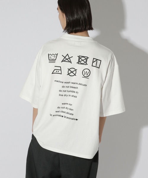 LAKOLE（ラコレ）の「クジラグラフィックT / 670701（Tシャツ/カットソー・メンズ・ホワイト/ブラック・MEDIUM/LARGE）」の9枚目の写真