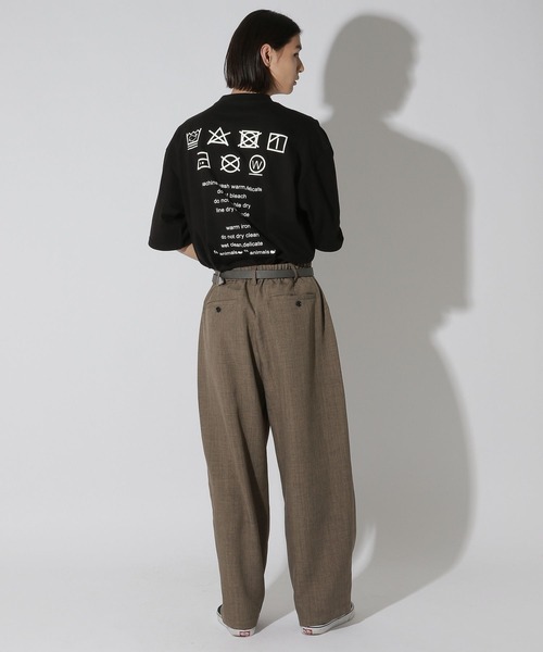 LAKOLE（ラコレ）の「クジラグラフィックT / 670701（Tシャツ/カットソー・メンズ・ホワイト/ブラック・MEDIUM/LARGE）」の12枚目の写真
