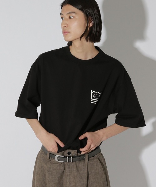LAKOLE（ラコレ）の「クジラグラフィックT / 670701（Tシャツ/カットソー・メンズ・ホワイト/ブラック・MEDIUM/LARGE）」の14枚目の写真