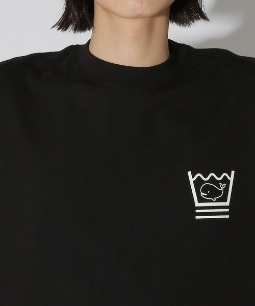 LAKOLE（ラコレ）の「クジラグラフィックT / 670701（Tシャツ/カットソー・メンズ・ホワイト/ブラック・MEDIUM/LARGE）」の20枚目の写真