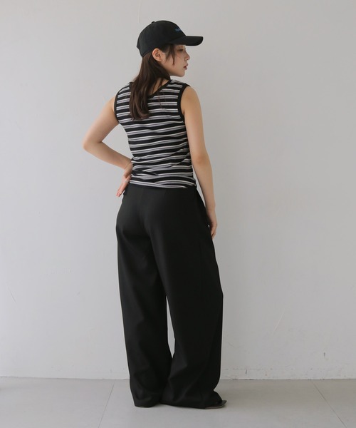 cheriella(シェリエラ)の「【cheriella】ボーダータンクトップ BORDER TANK TOP(タンクトップ・レディース・ブラック/ブルー・MEDIUM)」の13枚目の写真
