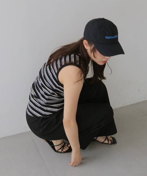 cheriella(シェリエラ)の「【cheriella】ボーダータンクトップ BORDER TANK TOP(タンクトップ・レディース・ブラック/ブルー・MEDIUM)」の15枚目の写真