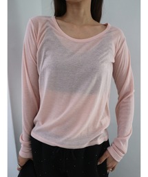 TRUNC | Sheer Crew Neck Pullover(シャツ/ブラウス)