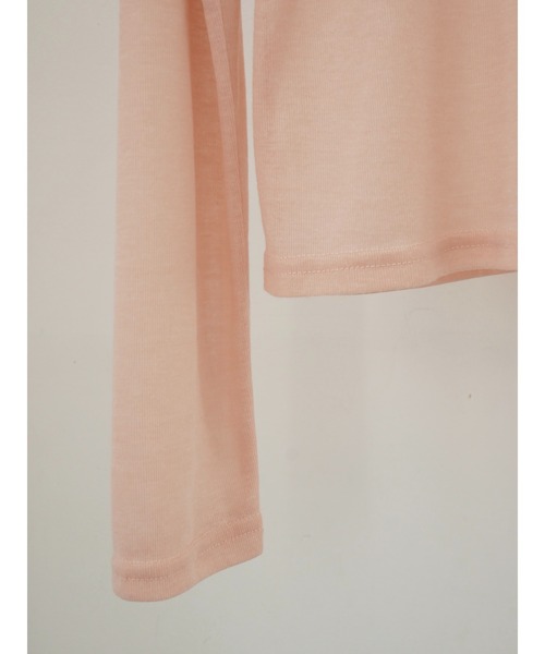 TRUNC(トランクエイティーエイト)の「Sheer Crew Neck Pullover(シャツ/ブラウス・レディース・ピンク・FREE)」の3枚目の写真