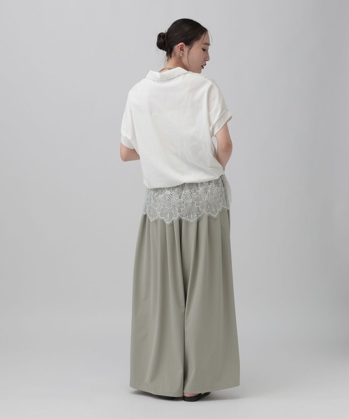 LEPSIM(レプシィム)の「レースドッキングZIPプルオーバー 771108(Tシャツ/カットソー・レディース・モカ/杢グレー/チャコールグレー/オフホワイト・FREE)」の20枚目の写真
