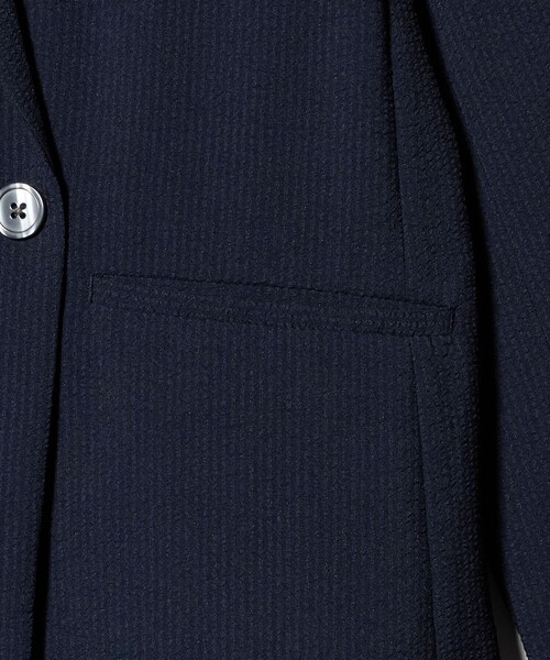 A DAY IN THE LIFE UNITED ARROWS(アデイインザライフユナイテッドアローズ)の「サッカー ダブルブレストジャケット ‐セットアップ対応・マシンウォッシャブル‐ <A DAY IN THE LIFE>(Tシャツ/カットソー・レディース・ベージュ/ネイビー/ブラック・38/36)」の18枚目の写真