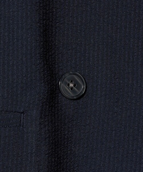A DAY IN THE LIFE UNITED ARROWS(アデイインザライフユナイテッドアローズ)の「サッカー ダブルブレストジャケット ‐セットアップ対応・マシンウォッシャブル‐ <A DAY IN THE LIFE>(Tシャツ/カットソー・レディース・ベージュ/ネイビー/ブラック・38/36)」の17枚目の写真