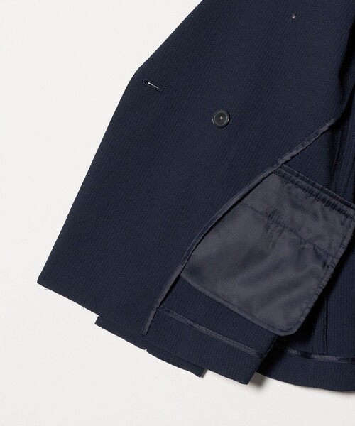 A DAY IN THE LIFE UNITED ARROWS(アデイインザライフユナイテッドアローズ)の「サッカー ダブルブレストジャケット ‐セットアップ対応・マシンウォッシャブル‐ <A DAY IN THE LIFE>(Tシャツ/カットソー・レディース・ベージュ/ネイビー/ブラック・38/36)」の16枚目の写真
