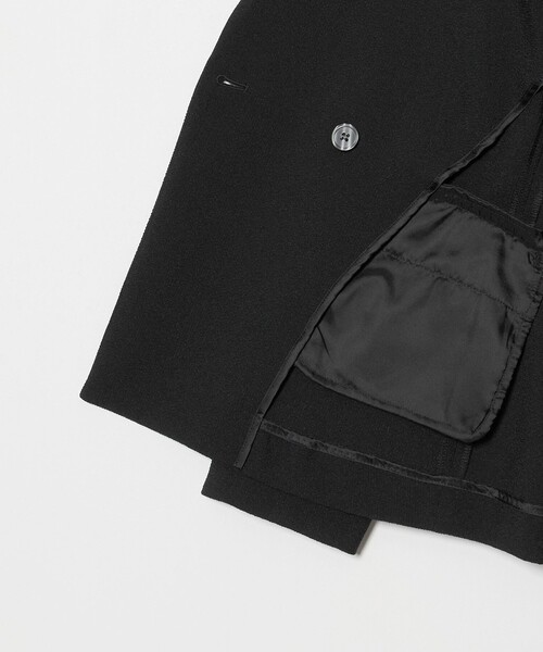A DAY IN THE LIFE UNITED ARROWS(アデイインザライフユナイテッドアローズ)の「サッカー ダブルブレストジャケット ‐セットアップ対応・マシンウォッシャブル‐ <A DAY IN THE LIFE>(Tシャツ/カットソー・レディース・ベージュ/ネイビー/ブラック・38/36)」の9枚目の写真