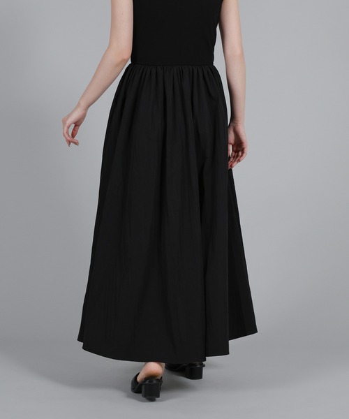 select MOCA Et(セレクトモカエト)の「【Et】Rib Knit Docking Onepiece(シャツワンピース・レディース・ベージュ/ブラック・FREE)」の14枚目の写真