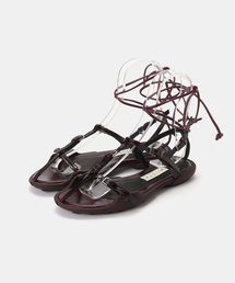 miista | Miista / ミスタ Raeny Burgundy Lace Up Sandals(サンダル)