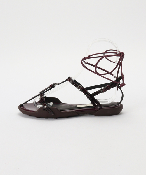miista（ミスタ）の「Miista / ミスタ Raeny Burgundy Lace Up Sandals（サンダル・レディース・ボルドー・36）」の10枚目の写真