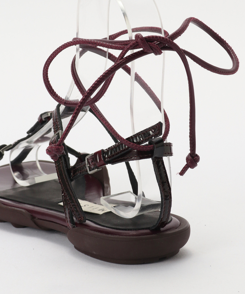 miista（ミスタ）の「Miista / ミスタ Raeny Burgundy Lace Up Sandals（サンダル・レディース・ボルドー・36）」の7枚目の写真