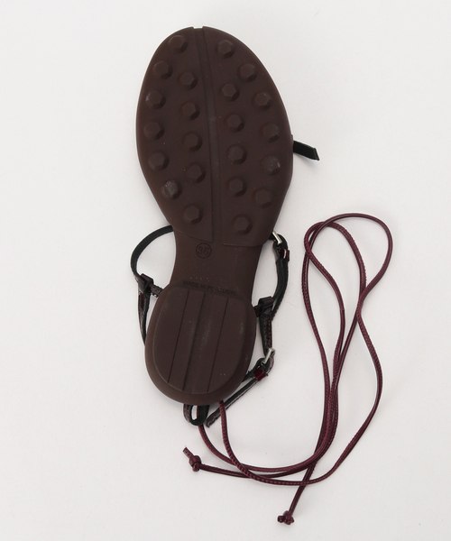miista（ミスタ）の「Miista / ミスタ Raeny Burgundy Lace Up Sandals（サンダル・レディース・ボルドー・36）」の5枚目の写真