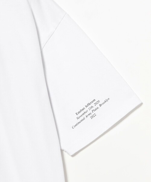 BEAMS T（ビームスティー）の「Esteban Jefferson / T-shirt①（Tシャツ/カットソー・メンズ・ホワイト・XL/L/M/S）」の4枚目の写真