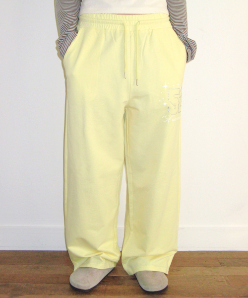 AMESWORLDWIDE(アメスワールドワイド)の「52 HOTFIX SWEAT PANTS YELLOW(スウェットパンツ・レディース・その他・LARGE/MEDIUM/SMALL)」の1枚目の写真