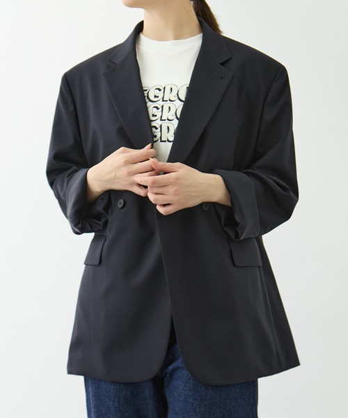 LOEFF（ロエフ）の「[LOEFF/ロエフ]LF W TORO BOX JK（テーラードジャケット・レディース・ダークグレー/その他17・1）」の2枚目の写真