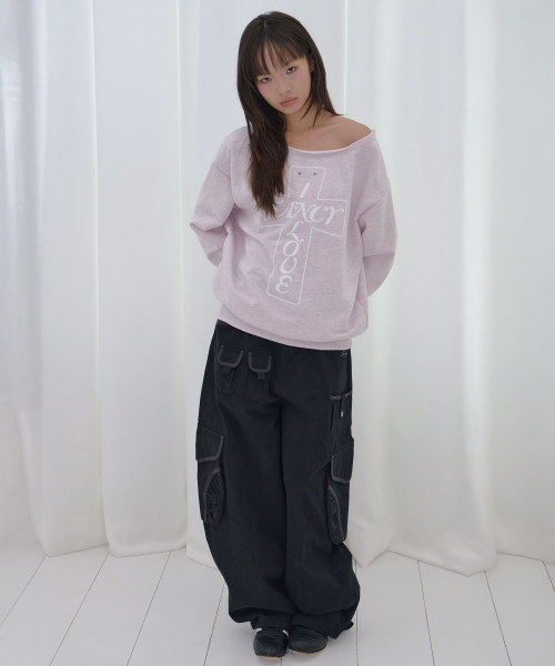 FANCY CLUB(ファンシークラブ)の「カーゴワークバルーンパンツ (ブラック) F26QD153(その他パンツ・レディース・その他・ONE)」の2枚目の写真