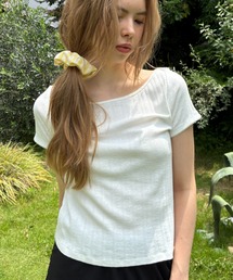 パターンメッシュレースTEE