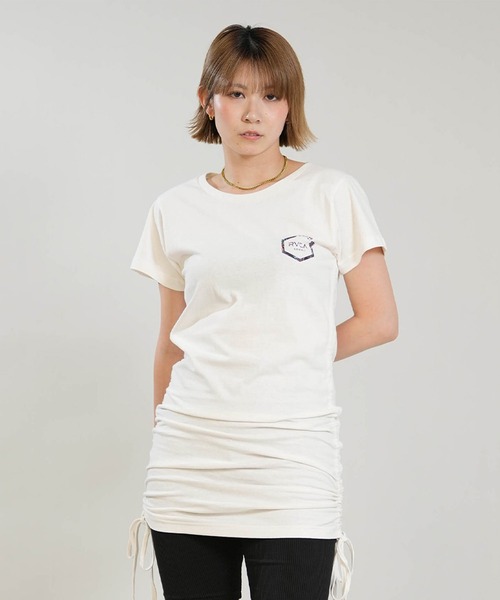 RVCA（ルーカ）の「RVCA/ルーカ ミニ丈 ワンピース BG04C365（ワンピース・レディース・ホワイト×ブラック/ブラック×ホワイト・S/M）」の3枚目の写真