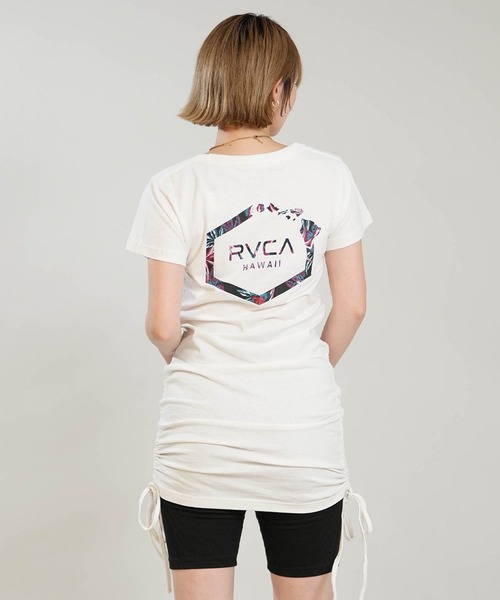 RVCA（ルーカ）の「RVCA/ルーカ ミニ丈 ワンピース BG04C365（ワンピース・レディース・ホワイト×ブラック/ブラック×ホワイト・S/M）」の4枚目の写真