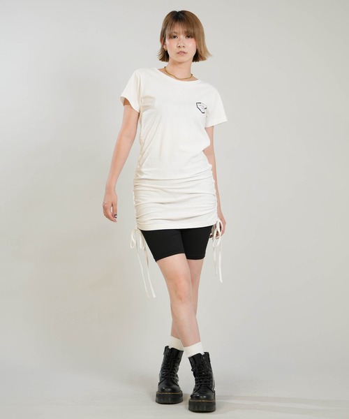 RVCA（ルーカ）の「RVCA/ルーカ ミニ丈 ワンピース BG04C365（ワンピース・レディース・ホワイト×ブラック/ブラック×ホワイト・S/M）」の5枚目の写真